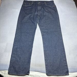 NEW Levi's 501 Straight Leg Button‎ Fly Dark Wash Denim Jeans Men's 41x34** NWT